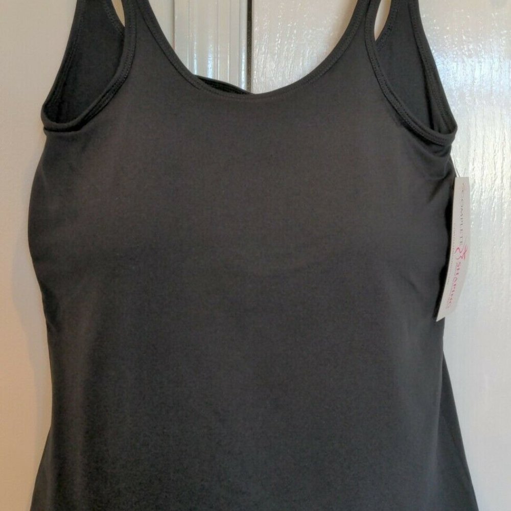 Mastectomy Camisole with Integrated Prosthetics, Large w D Cup, New, Black, NWT